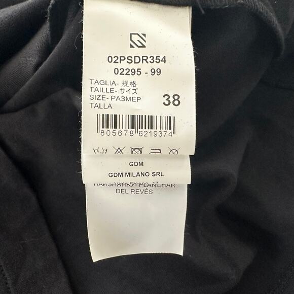 Giuseppe Di Morabito Corset-layer T-shirt Dress Black NEW Size 38 XS Mini Italy - Picture 7 of 12